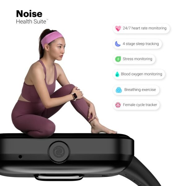 Noise Pulse Go Buzz Smart Watch with Advanced Bluetooth Calling, 1.69" TFT Display, SpO2, 100 Sports Mode with Auto Detection, Upto 7 Days Battery (2 Days with Heavy Calling) - Rose Pink - Image 5