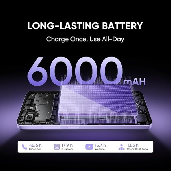 realme NARZO 80 Lite 5G (Crystal Purple, 6GB+128GB) | 6000mAh Long-Lasting Battery | MediaTek Dimensity 6300 5G | AI Assist | IP64 Rated Water & Dust Resistance | Military-Grade Durability - Image 2