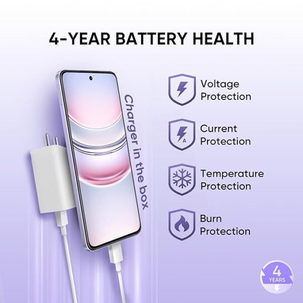realme NARZO 80 Lite 5G (Crystal Purple, 6GB+128GB) | 6000mAh Long-Lasting Battery | MediaTek Dimensity 6300 5G | AI Assist | IP64 Rated Water & Dust Resistance | Military-Grade Durability - Image 3