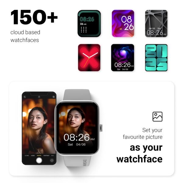 Noise Pulse Go Buzz Smart Watch with Advanced Bluetooth Calling, 1.69" TFT Display, SpO2, 100 Sports Mode with Auto Detection, Upto 7 Days Battery (2 Days with Heavy Calling) - Rose Pink - Image 4