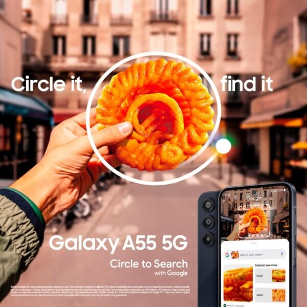 Samsung Galaxy A55 5G (Awesome Navy, 8GB RAM, 256GB Storage) | AI | Metal Frame | 50 MP Main Camera (OIS) | Super HDR Video| Nightography | IP67 | Corning Gorilla Glass Victus+ | sAMOLED Display - Image 12